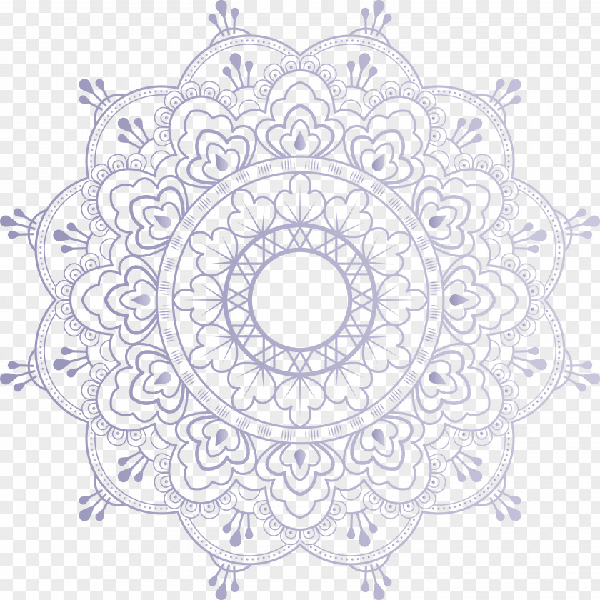 Mandala Flower Art PNG