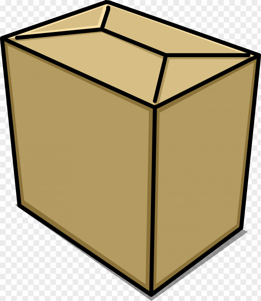 Rectangle Box Penguin Cartoon PNG