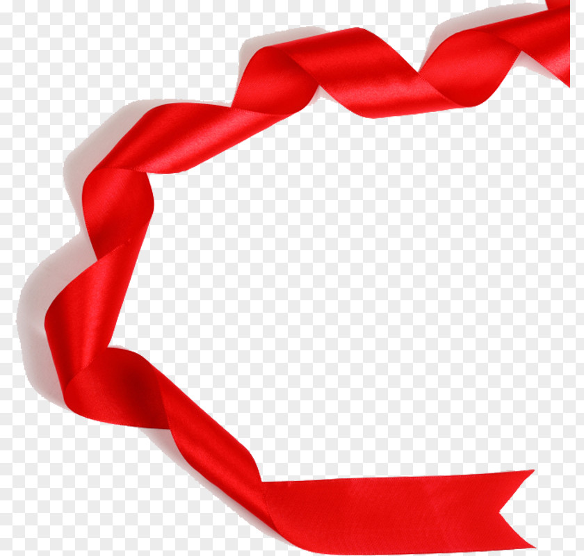 Red Tie Ribbon Silk PNG