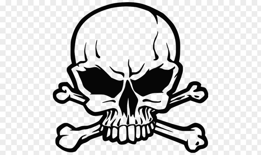 Skull And Bones Crossbones Human Symbolism Sticker PNG