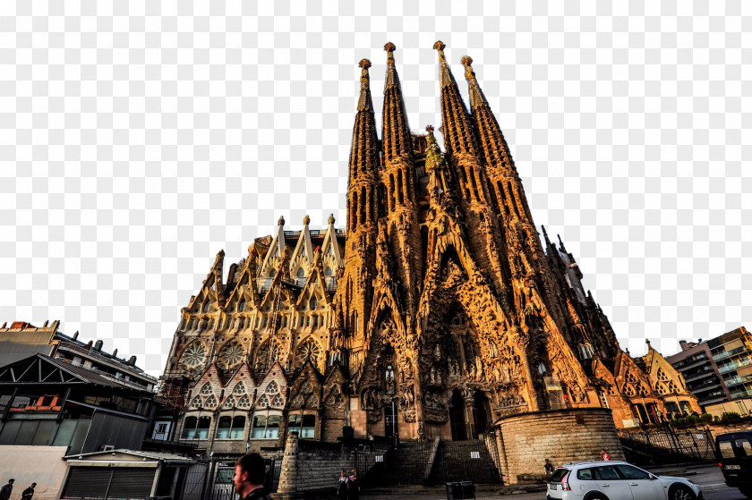 Sunset Under The Cathedral Of Cologne Sagrada Famxedlia Casa Batllxf3 Milxe0 Park Gxfcell Madrid PNG