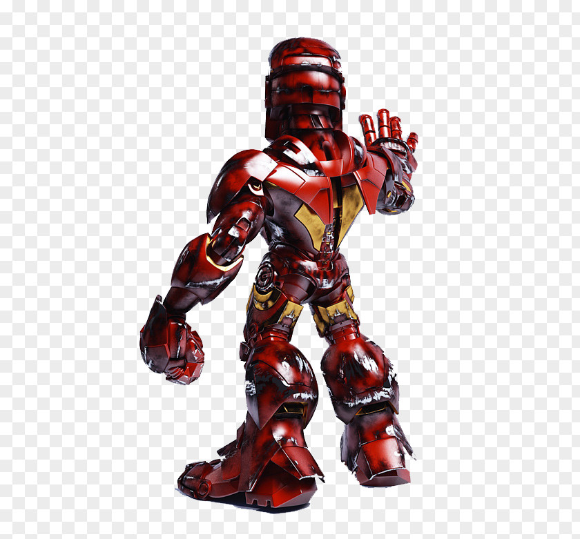 The Iron Man Standing Cartoon Superhero PNG