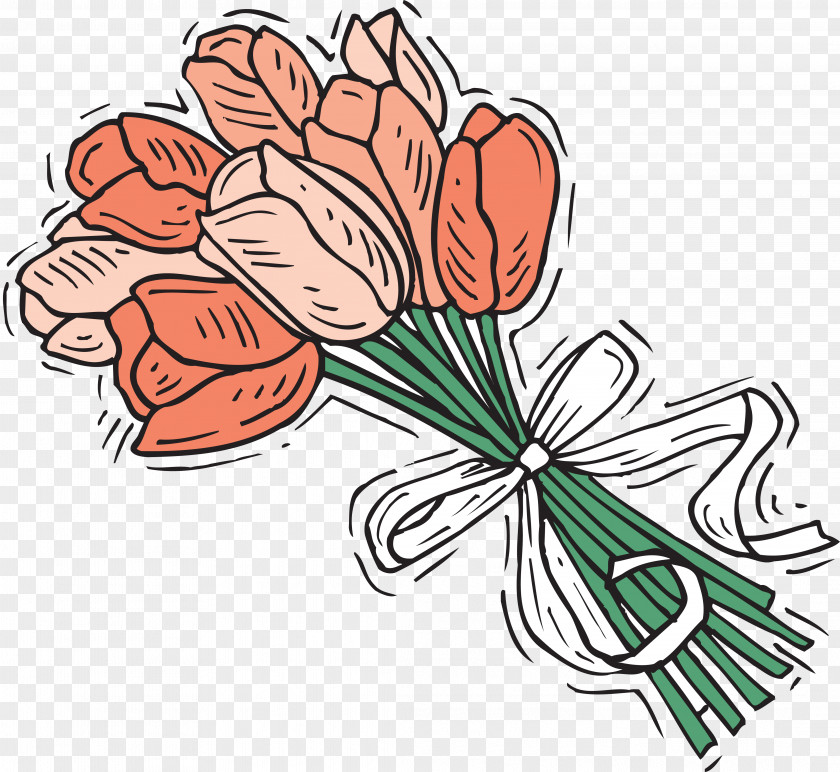 Tulip Floral Design Wedding Flower Clip Art PNG