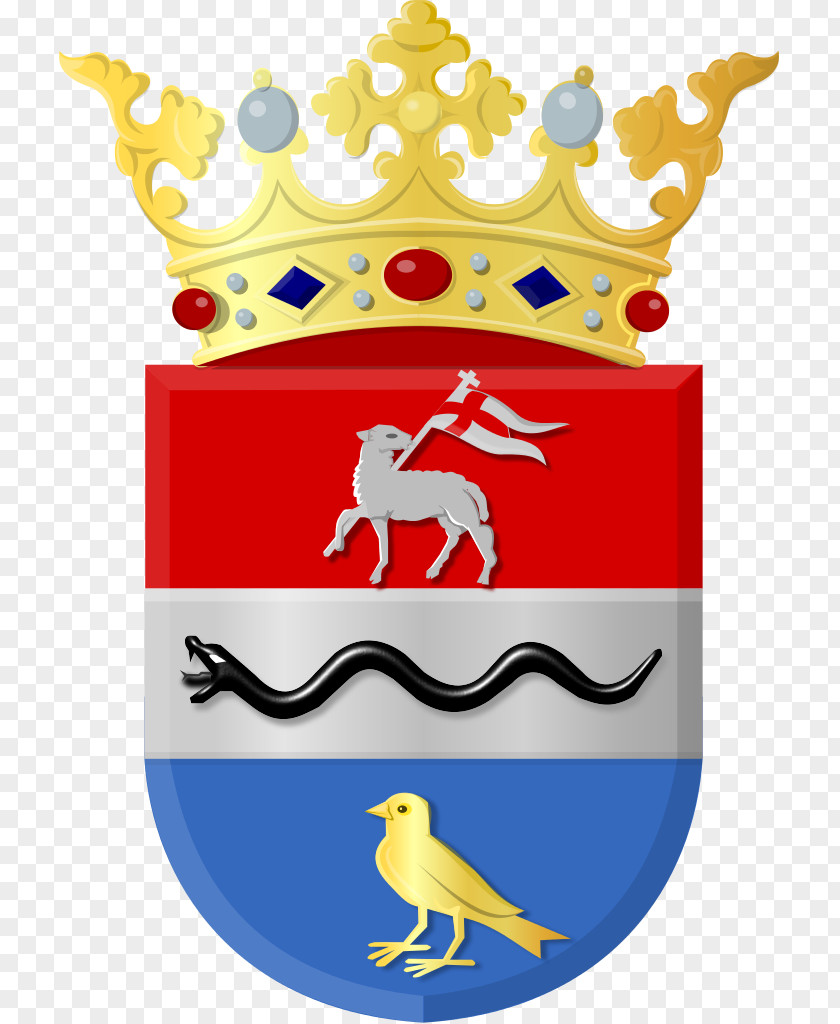 Wapen Van De Ronde Venen Coat Of Arms Heraldry Crest Crown Fess PNG