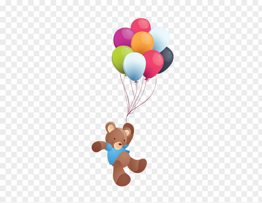 Balloon Bear Element Toy Child Designer PNG