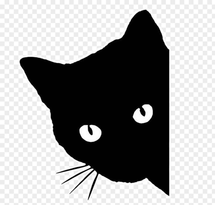 Cat Black Kitten Clip Art Silhouette PNG