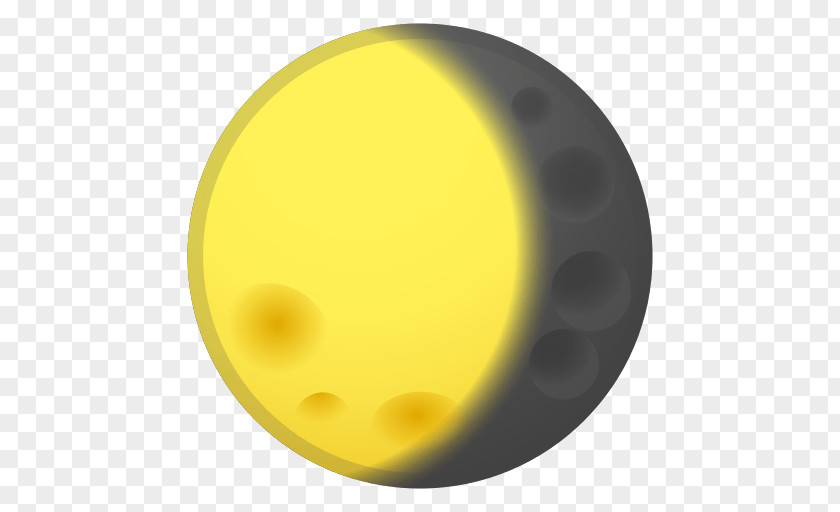 Emoji Moon Lunar Phase Crescent Earth PNG