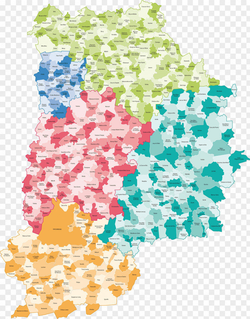 Map Fontainebleau Seine Yonne River PNG