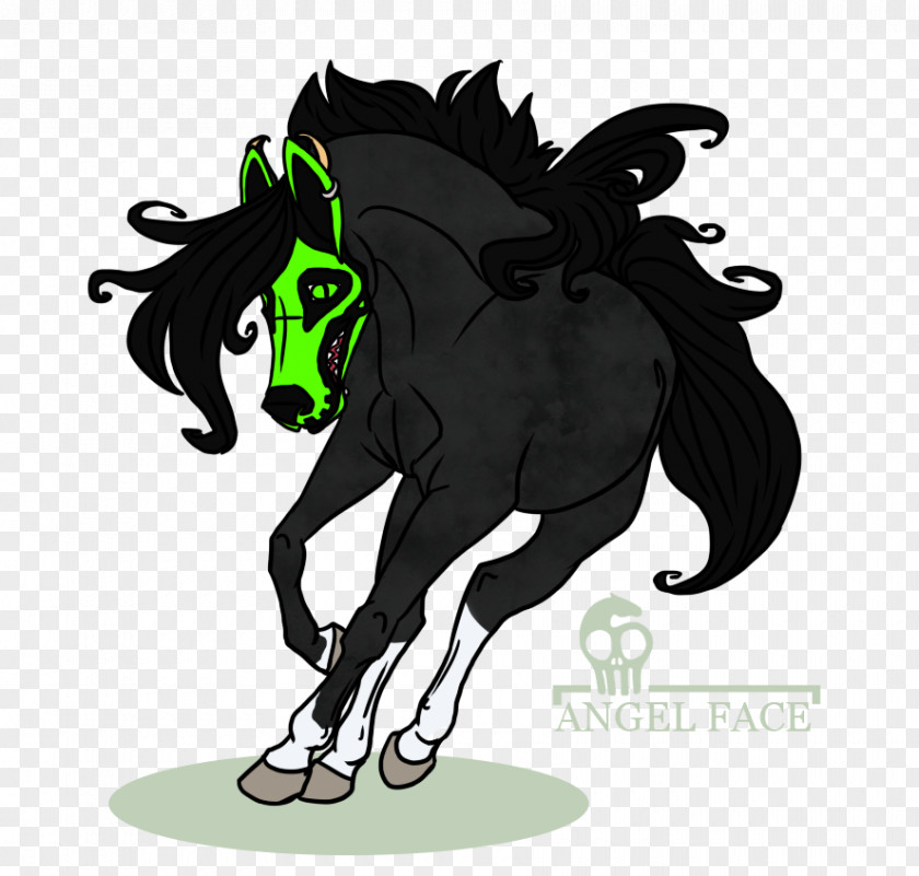 Mustang Stallion Mane Unicorn PNG