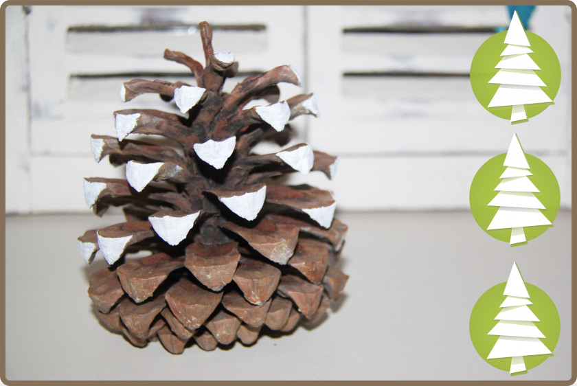 Pine Cone Tree Conifers Wood Christmas Ornament PNG