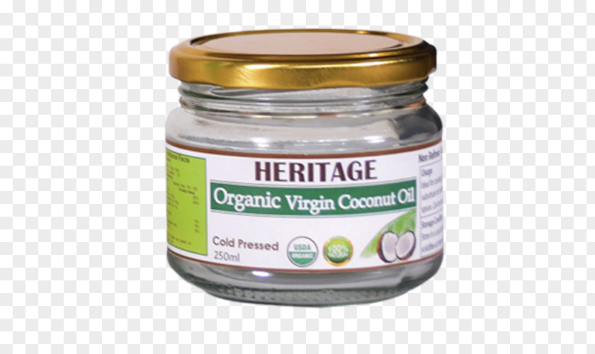 Coconut Oil Ingredient Jar PNG
