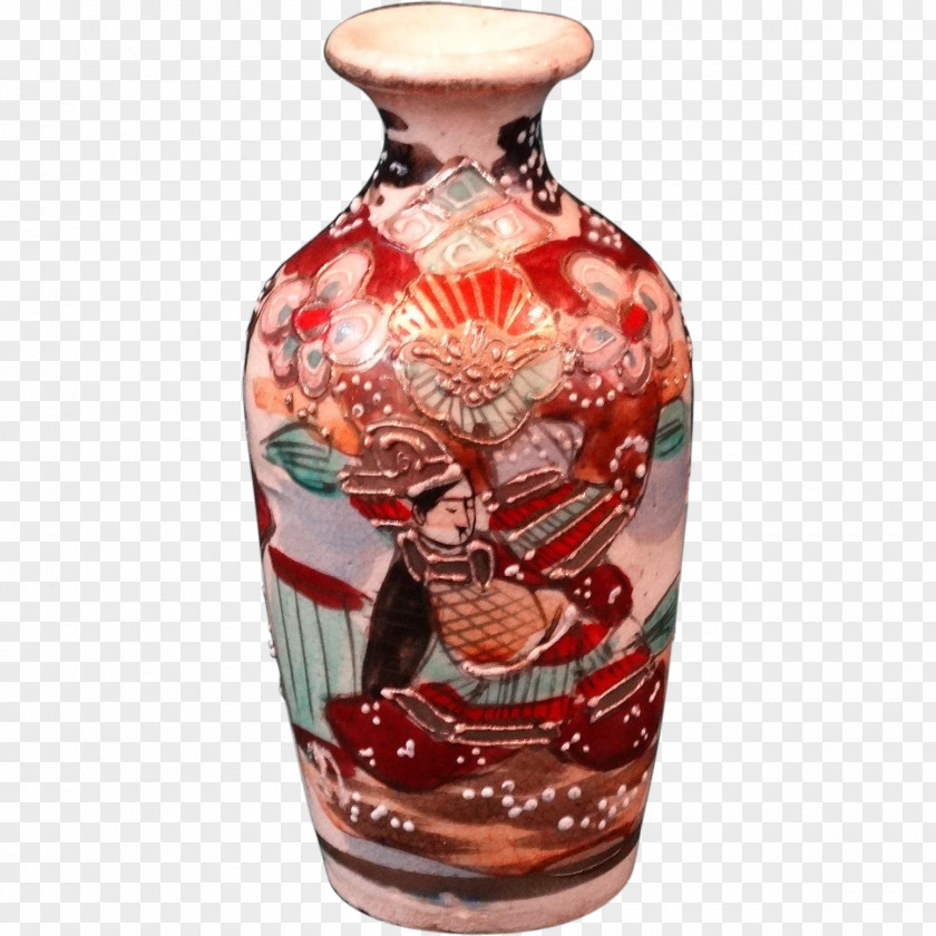 Dark-red Enameled Pottery Teapot Vase Ceramic Urn PNG