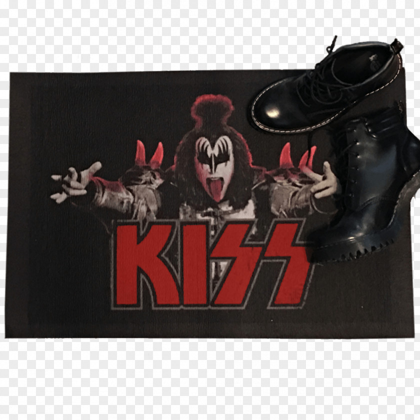 Gene Simmons Kiss Brand Textile Mat Character PNG