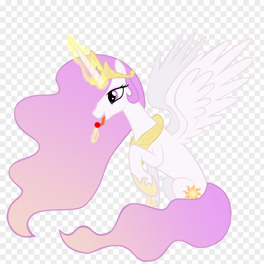 Lollipop Pony Princess Celestia Licking Horse PNG