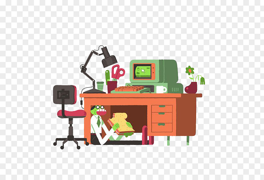 Scientists Desk Scientist Illustration PNG