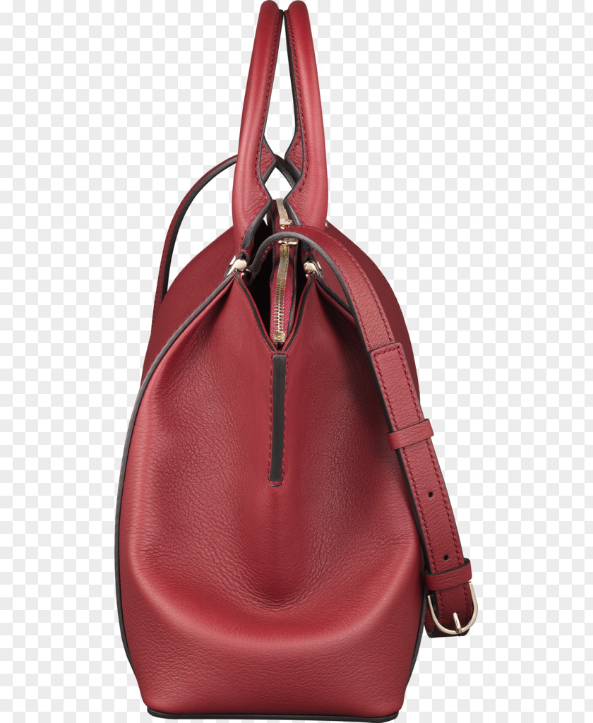 Bag Handbag Leather Red Cartier PNG