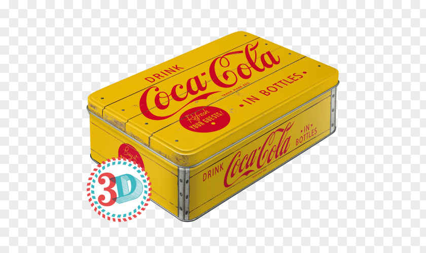 Coca Cola Coca-Cola Fizzy Drinks Tin Box PNG