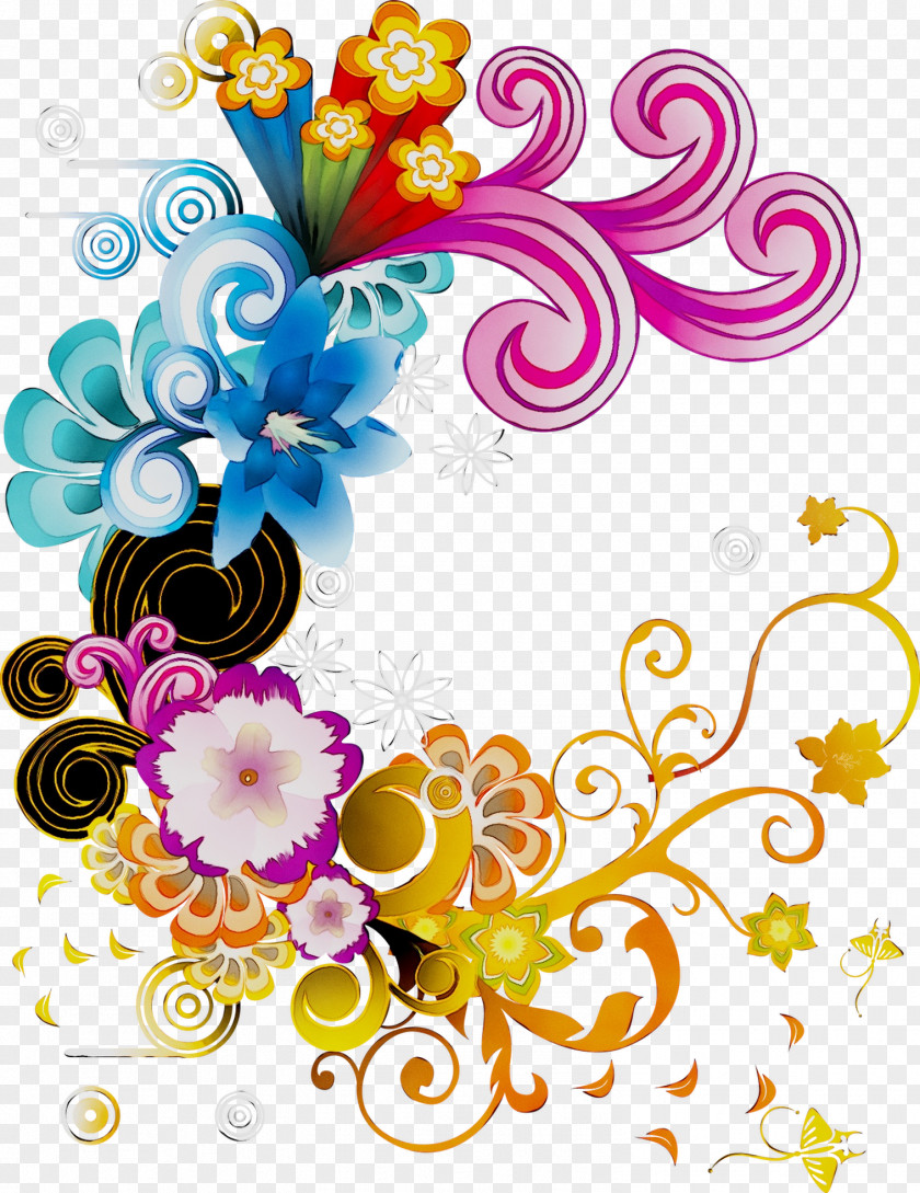 Floral Design Cut Flowers Illustration PNG