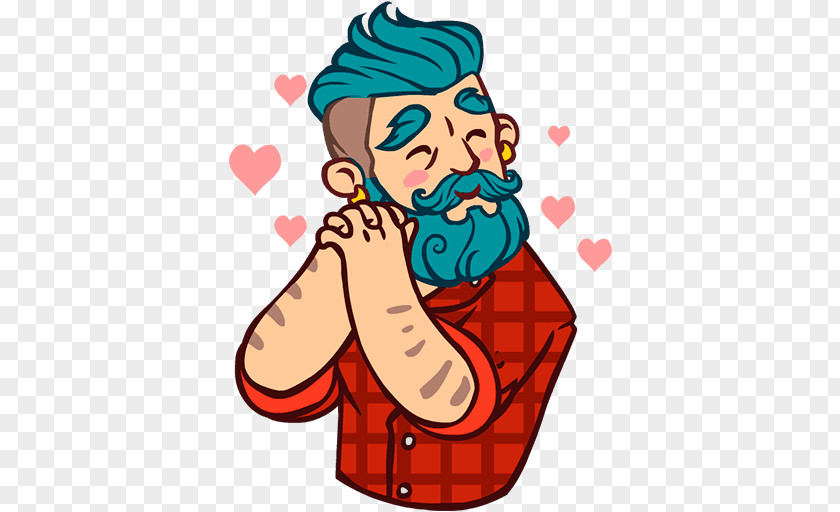 Hipster Beard Sticker Telegram Like Post Хитовылюбленный Pray For Nice PNG