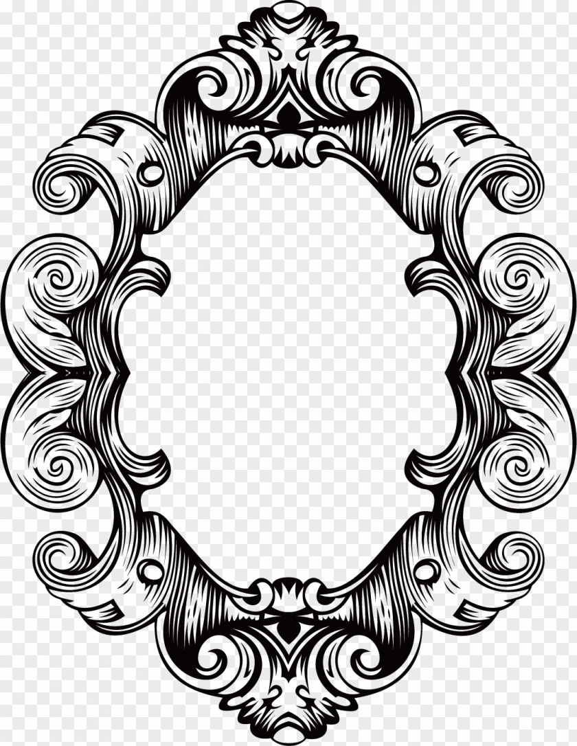 Pretty Cute Classic Ancient Box Baroque Picture Frames Ornament Royalty-free PNG