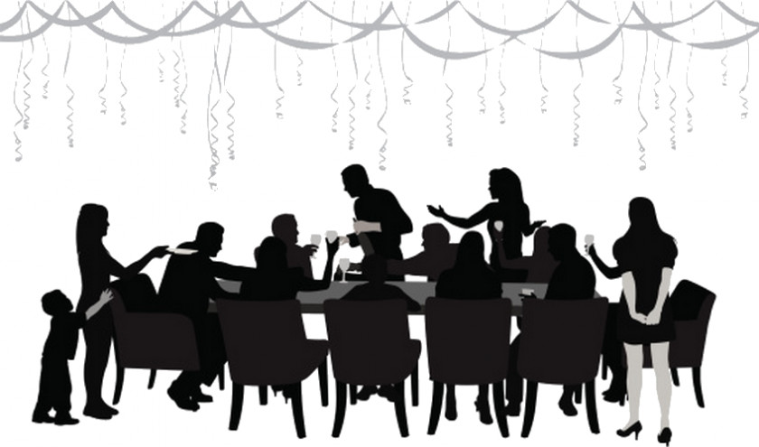 Silhouette Vector Graphics Stock Illustration Dinner Image PNG