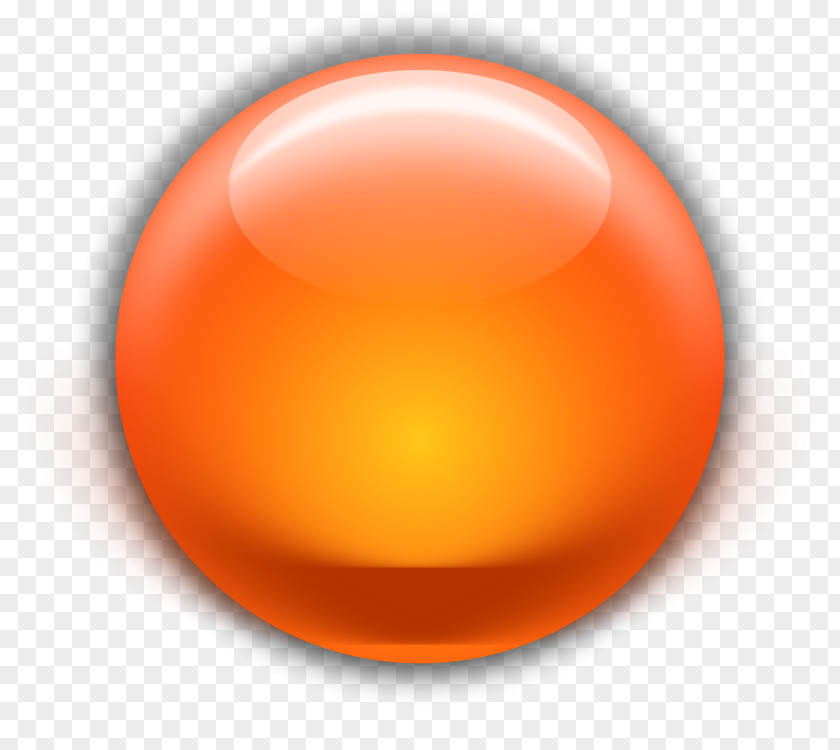 Submit Button Sphere Orange Clip Art PNG