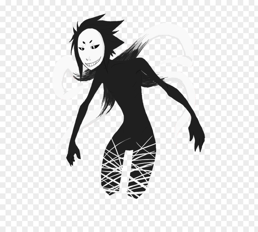 Demon Black Hair Homo Sapiens Cartoon PNG