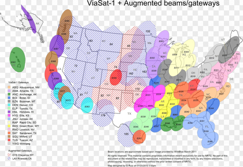 Map ViaSat-1 ViaSat-2 Exede Plan PNG