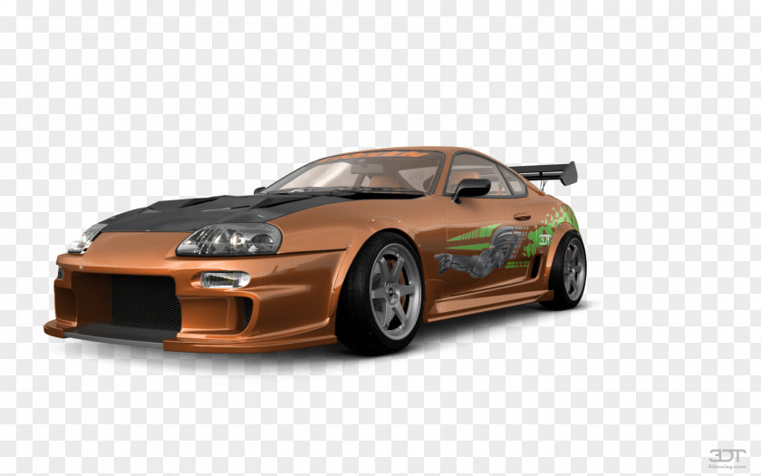 Toyota Supra Cartoon Car PNG