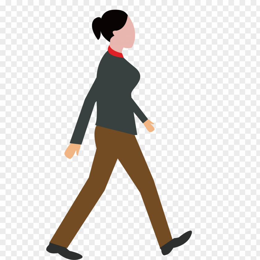 Walking Woman PNG