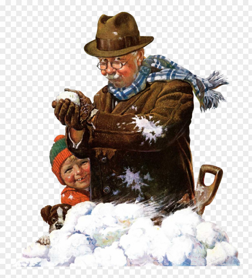 Grand Ma The Saturday Evening Post Magazine Snowball PNG