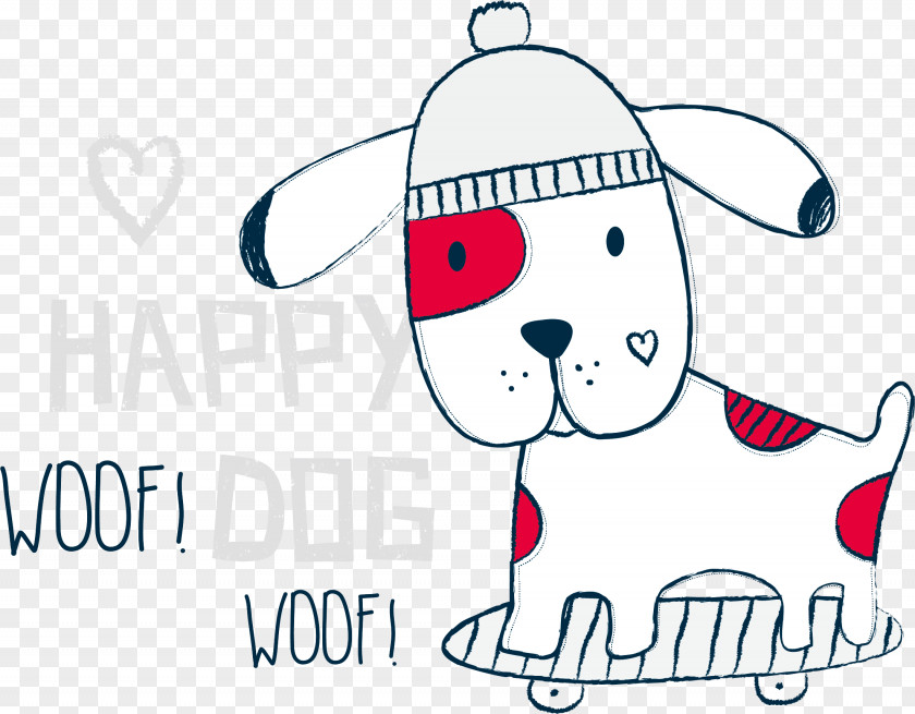 Vector Cute Puppy Dog Illustration PNG