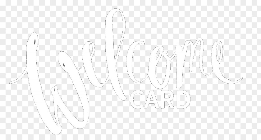 Welcome Card Logo Calligraphy Sketch PNG