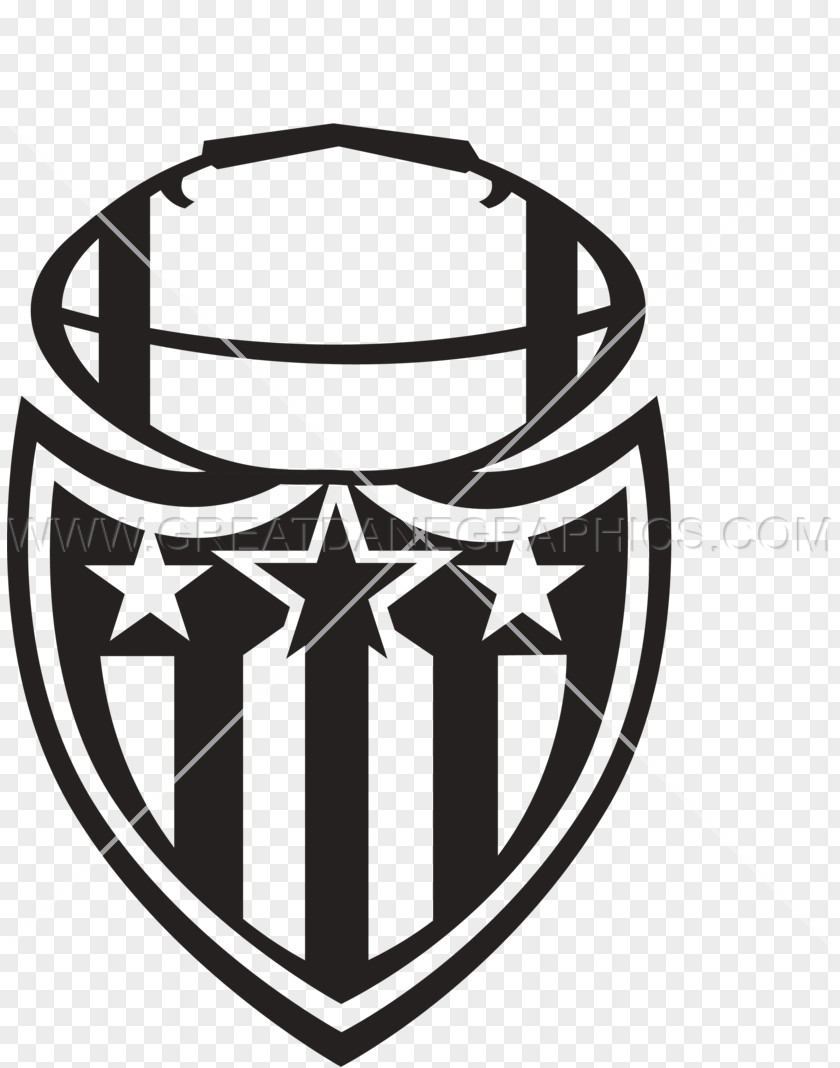 American Football Logo Printed T-shirt Clip Art PNG