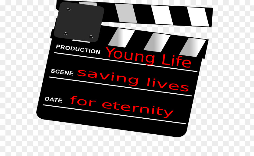 Young Life Clapperboard Film Cinematography Clip Art PNG