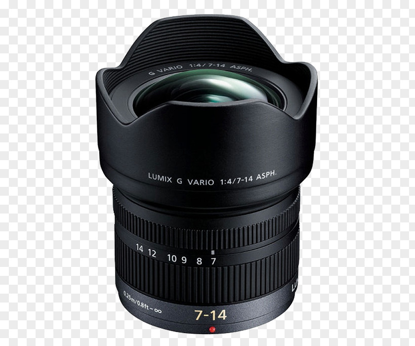 Camera Lens Panasonic Lumix G 25mm F1.7 ASPH Vario 7-14mm F/4.0 H-F007014 PNG