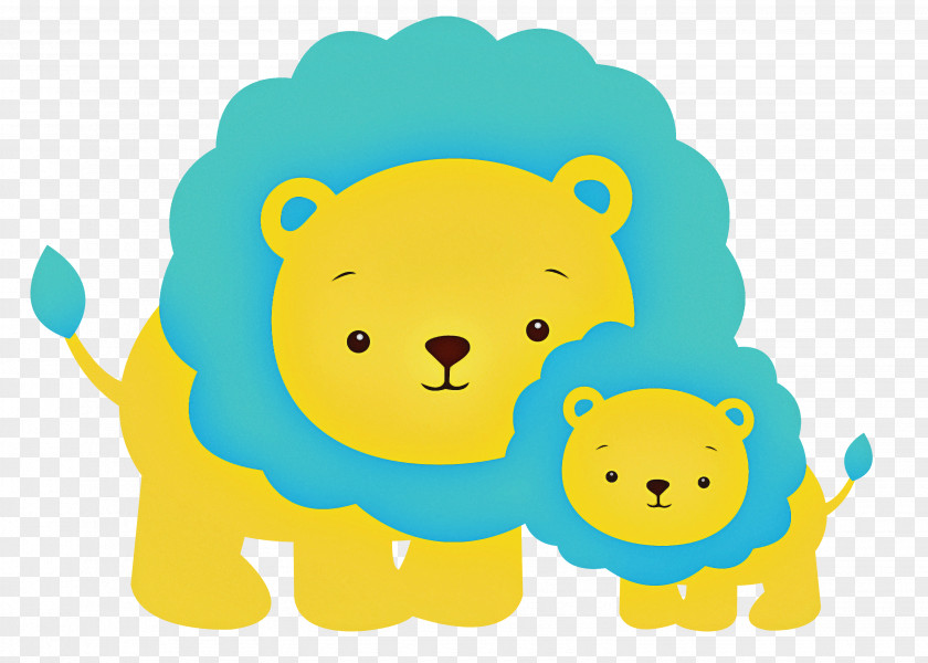 Cartoon Cuteness Infant Lion Baby Animals Collection PNG