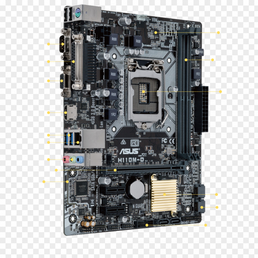 Intel LGA 1151 MicroATX ASUS CPU Socket PNG