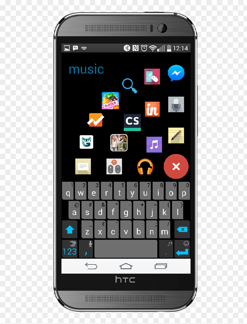 Smartphone Feature Phone HTC One M9 Handheld Devices Numeric Keypads PNG