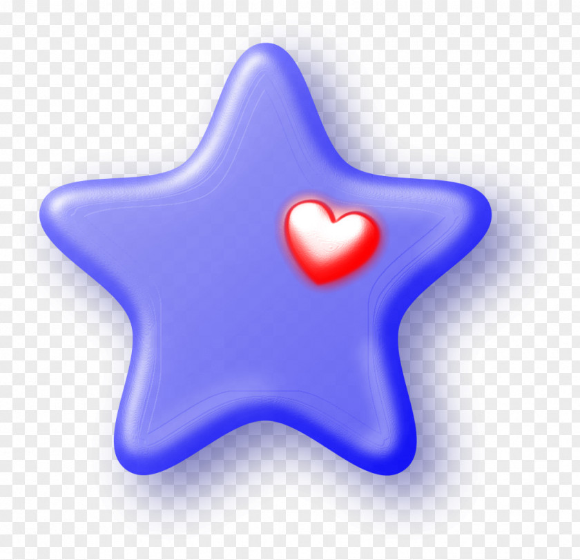 Star Love Blue Clip Art PNG