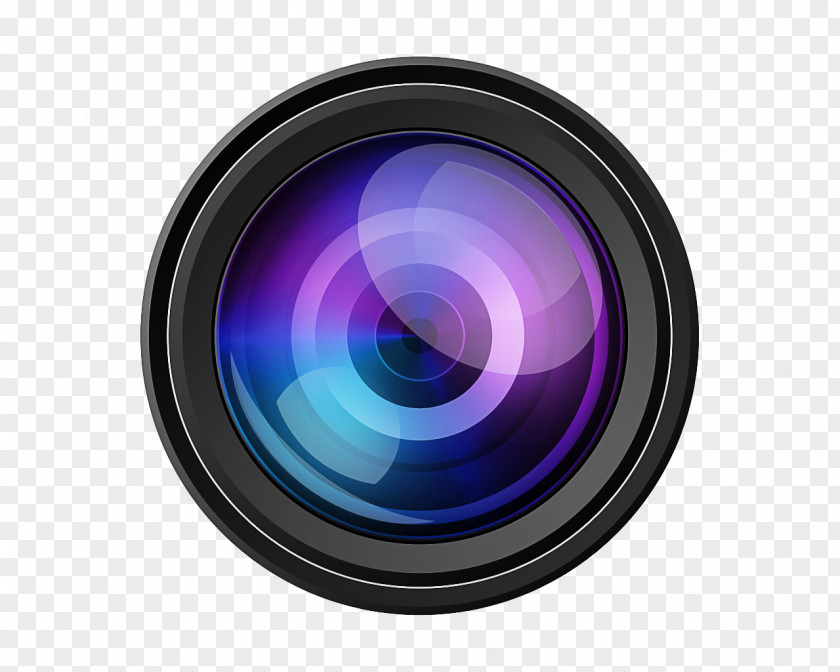 Cobalt Blue Camera Accessory Lens PNG