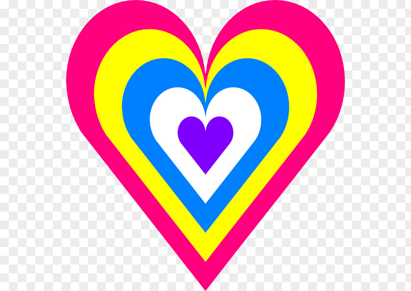 Colored Heart Cliparts Color Clip Art PNG