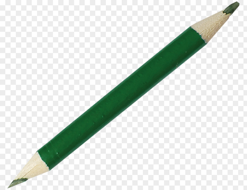 Green Pencil Ballpoint Pen Stationery PNG