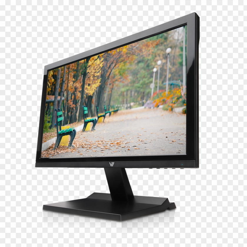 LED-backlit LCD Computer Monitors V7 LED Monitor L23600WHS Liquid-crystal Display PNG