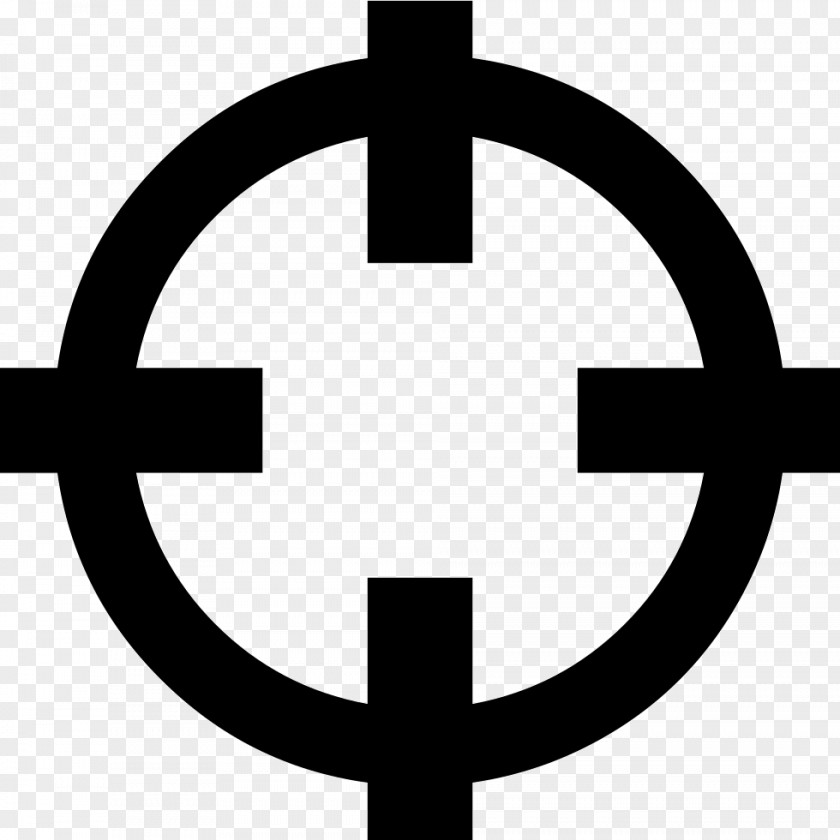 Crosshair Shooting Target Icon Design Clip Art PNG