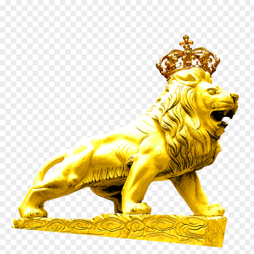Lion Sculpture Material PNG