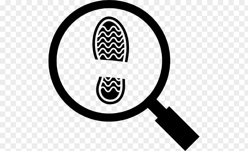 Magnifying Glass Footprint Printing Magnifier PNG