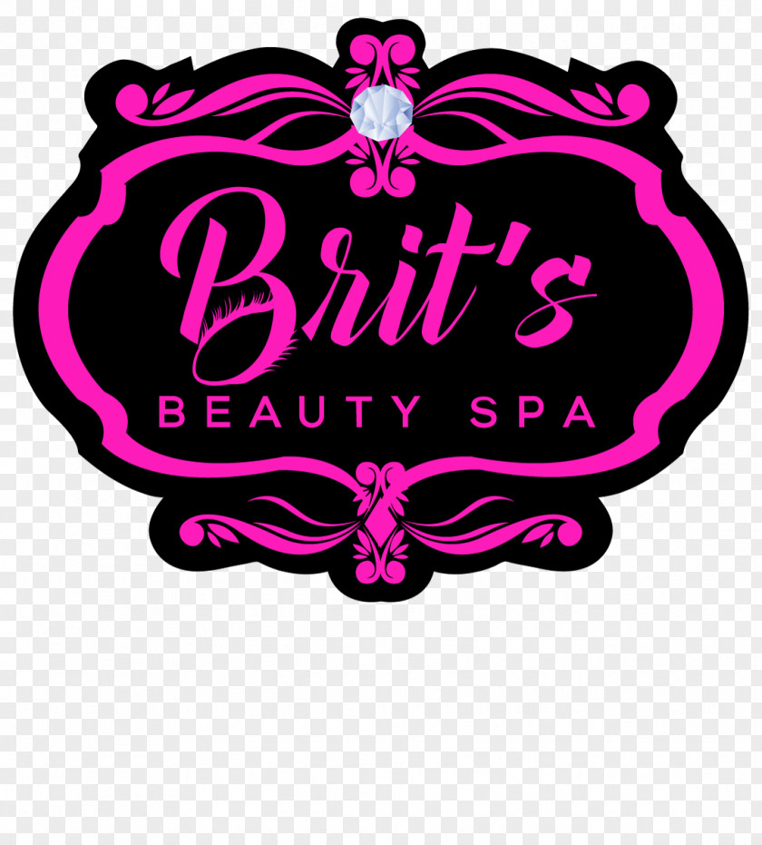 Senior Makeup Artist Brit's Beauty Spa Eyelash Extensions Cosmetology Graphic Design Logo PNG