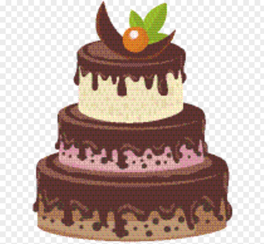 Sugar Paste Mousse Cartoon Birthday Cake PNG