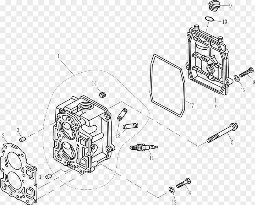 F15 Se Cylinder Head Four-stroke Engine Two-stroke Car PNG